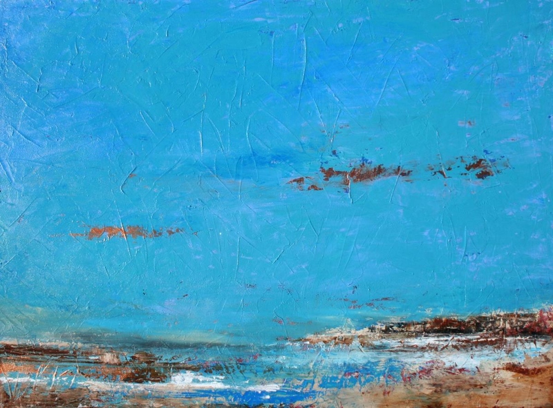 Blues, impressonistic, big sky