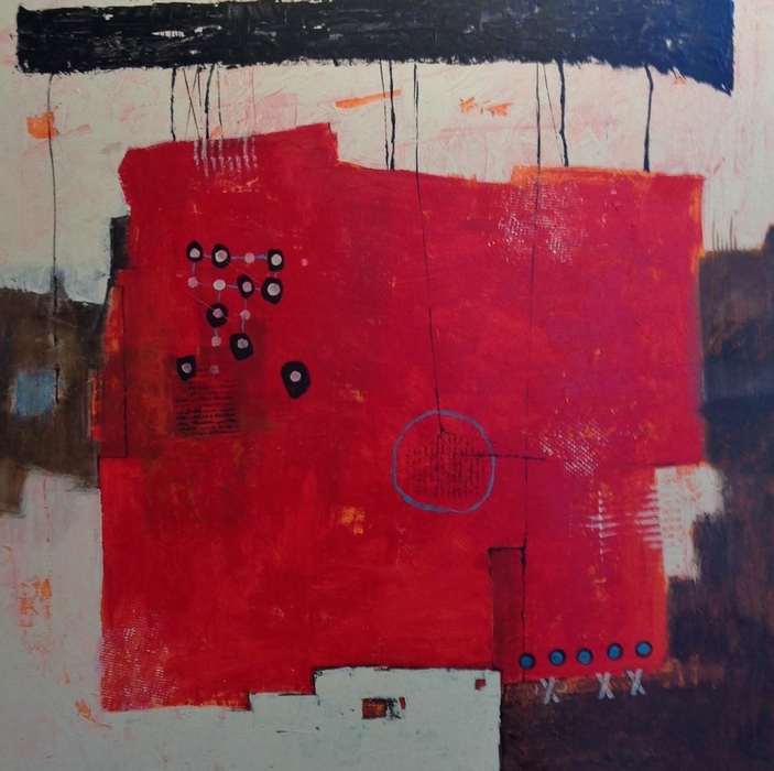 Abstract, mixed media, 